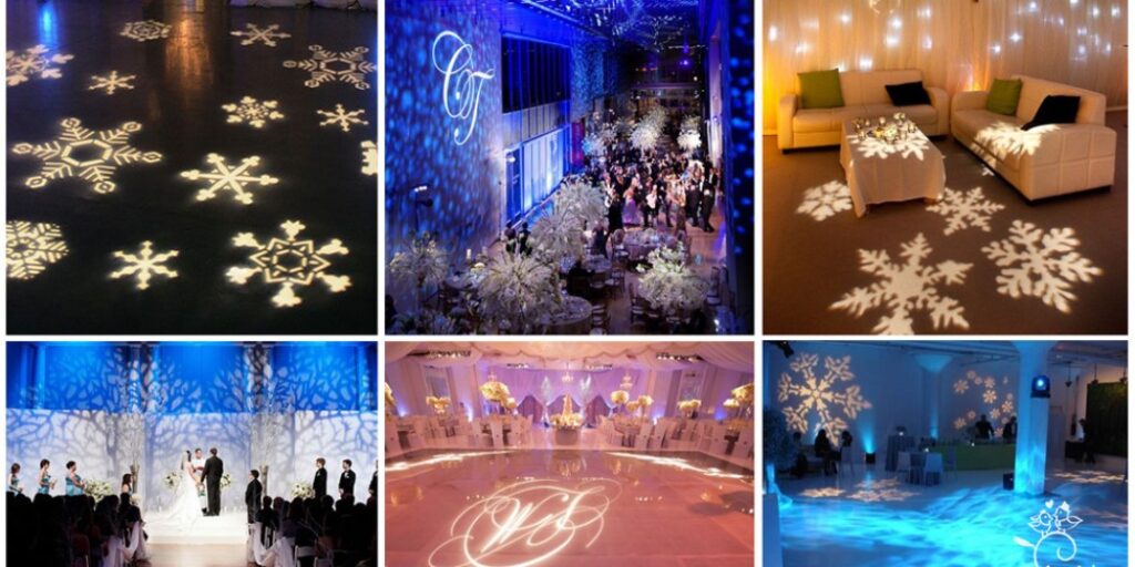 трафаретна гобо проекція святковий декор