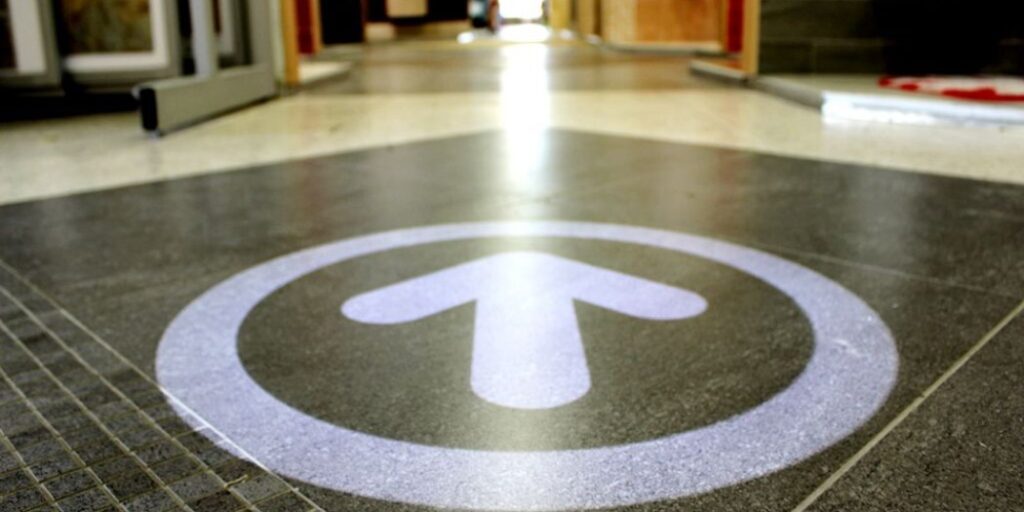 трафаретна гобо проекція вказівники навігація логотип